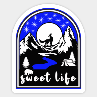 Sweet Life Camping Under the Stars Sticker